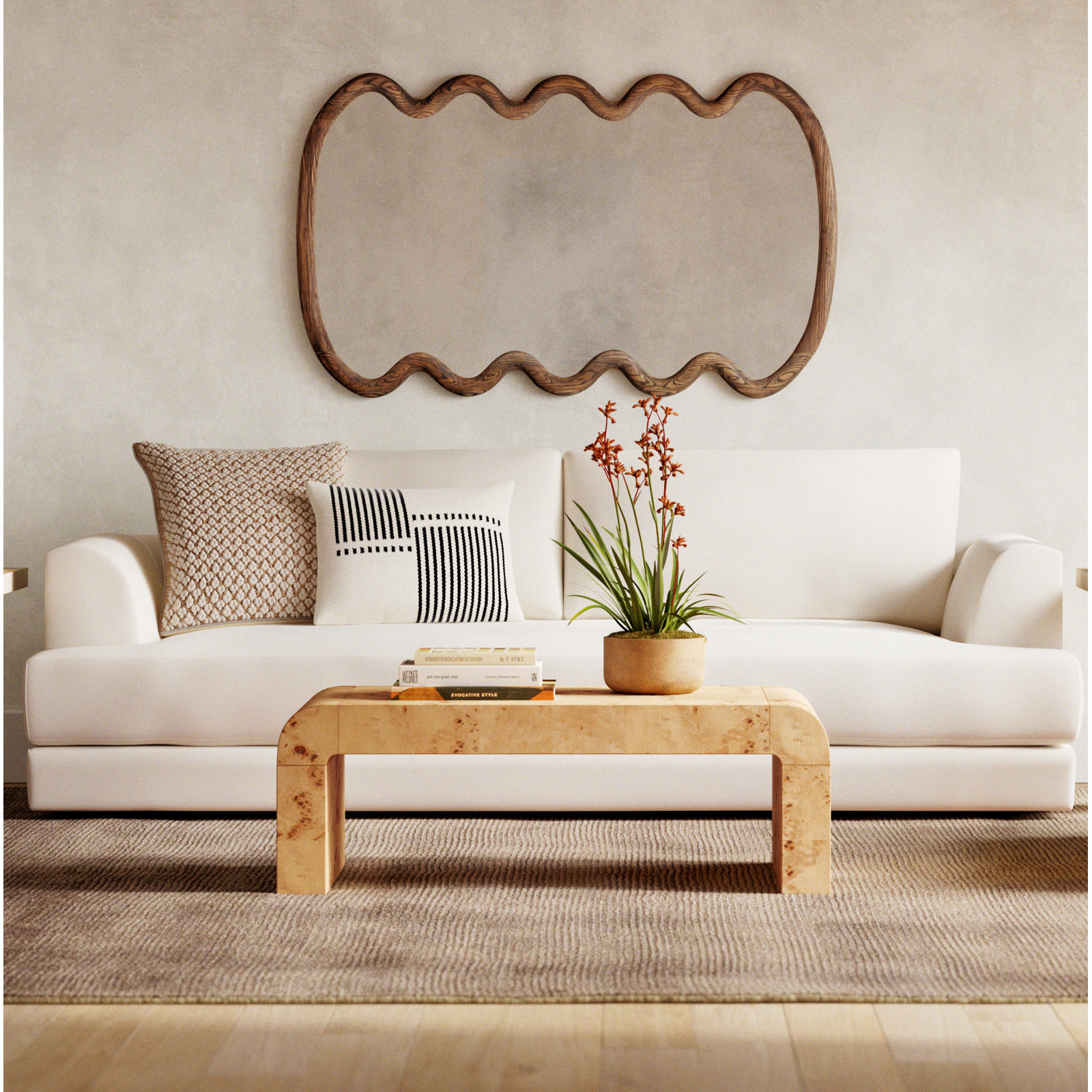 Stanza 58" Oak Accent Mirror