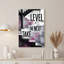 Art mural sur toile noir et rose-726858984