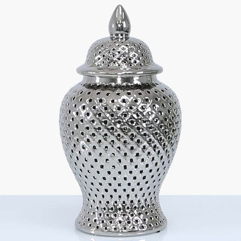 Leyland Ceramic Ginger Jar, 46cm H x 25cm W x 25cm D