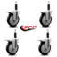 Jeu de roulettes extensibles 5 pouces 1 po-101267438