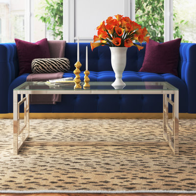 Beaufain Glass Top Coffee Table