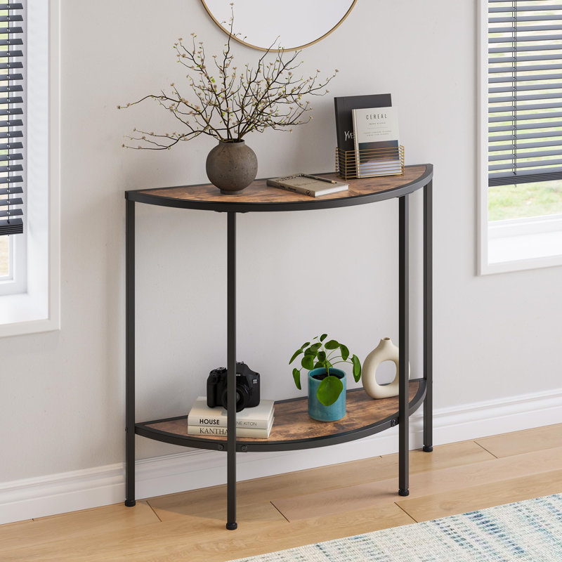 90cm Console Table, Brown