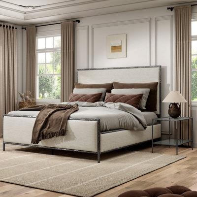 Ensemble de chambre à coucher en métal martelé 2 pièces Lalia