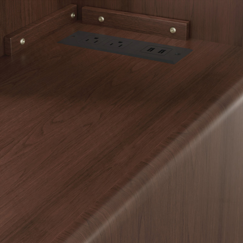 End Table with Drawers, Corner Table with Open Shelves, Tall Side Table for Bedroom and Corne