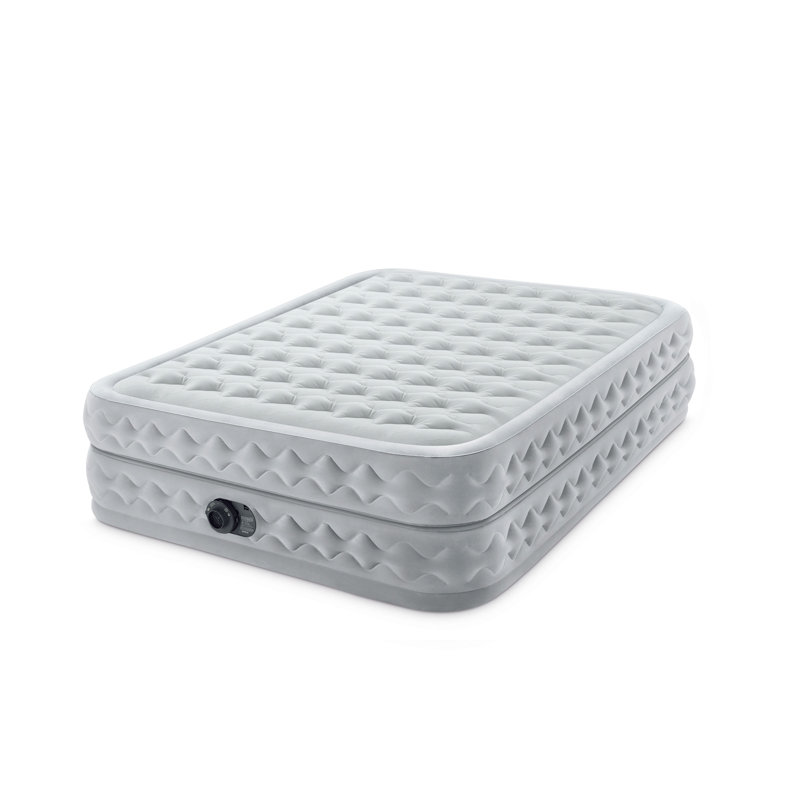 Intex Dura Beam Supreme Air Flow Air Mattress with Built in Pump, Queen