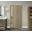 Porte pliante Optima en bois manufacturé et en métal affleurant-71825696-71825698
