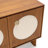 Latitude Run Towaoc 58" Wide Modern Walnut Effect Cabinet Sideboard Furniture with Wooden Storage
