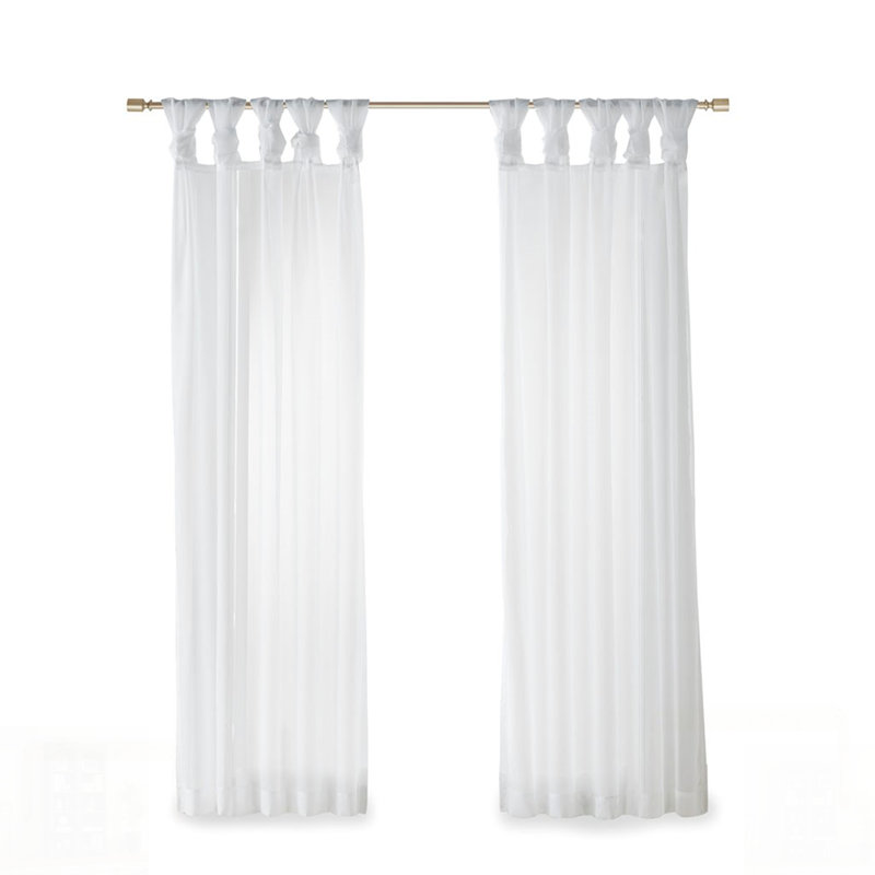 Paire de rideaux transparents Twist Tab Voile, L 50 po x L 84 po