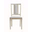 Chaise d'appoint en lin et finition naturelle