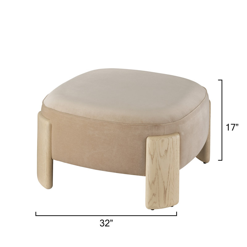 Tarte Square Ottoman, Grey