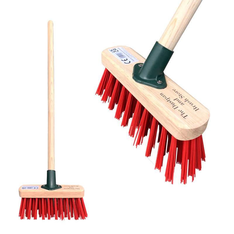 Traditional Children's Sweeping Broom 70cm Play Yard Brush with Soft Bristles