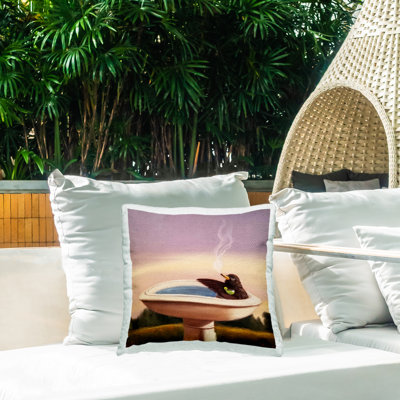 Coussin extérieur Birdbath Best Life