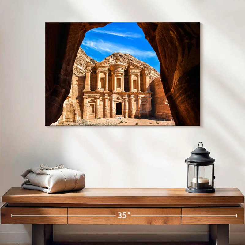 Kavia Ad-Deir à Petra, H 16 po x l 24 po