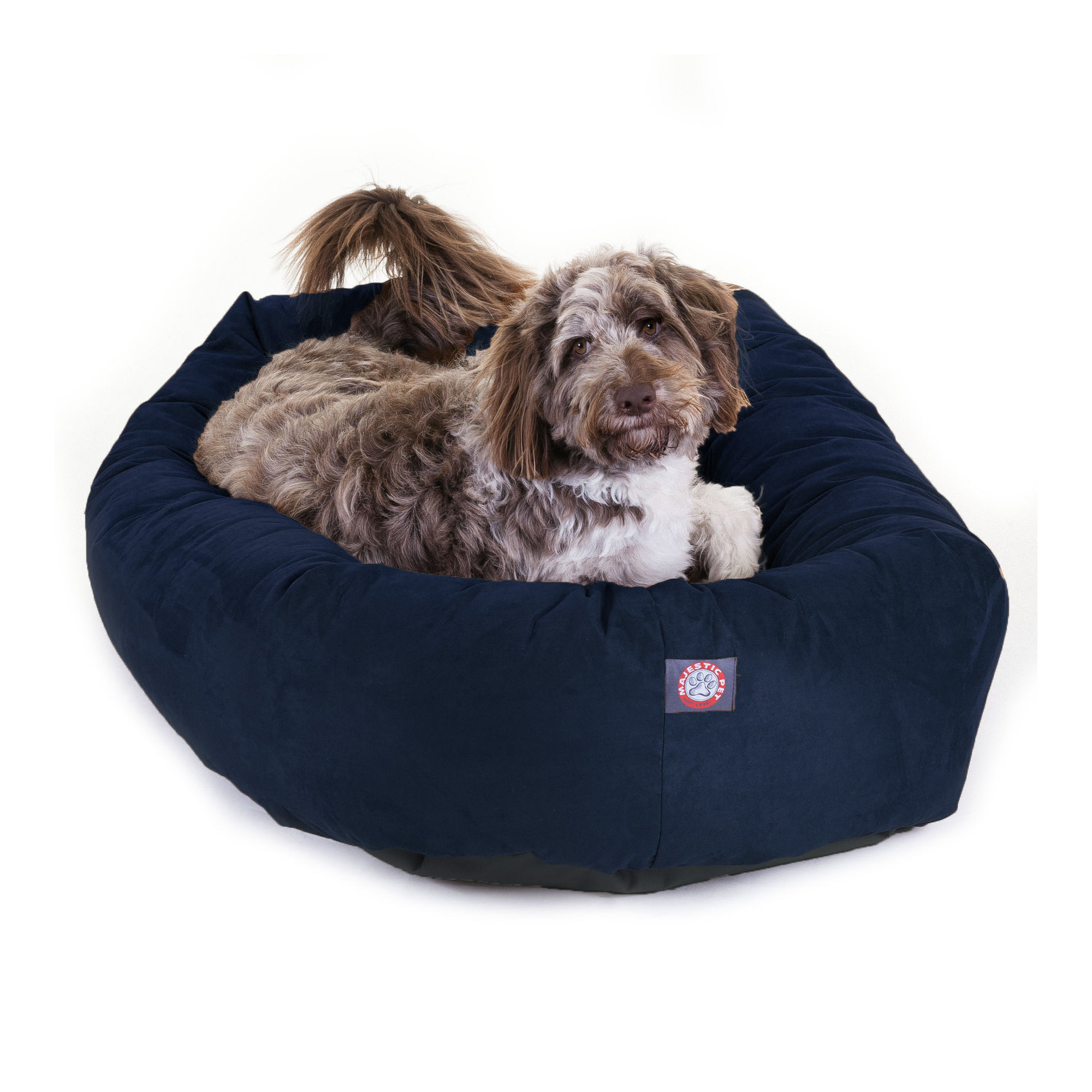 Pet Bed, Navy, Medium (18" W x 32" D x 8" H)