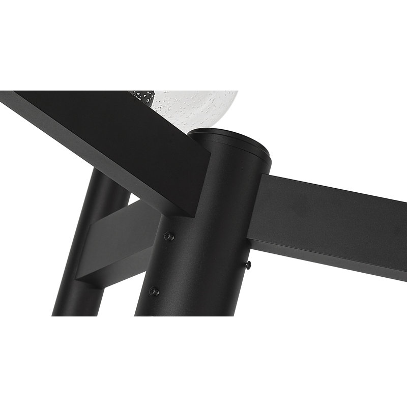 Luminaire d'extérieur 3 lumières Lonoke, Transparent