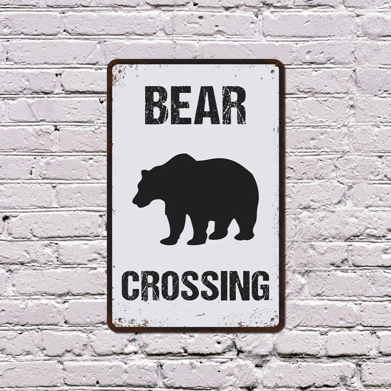 Enseigne d'ours (paquet de 2) 8 po x 12 po