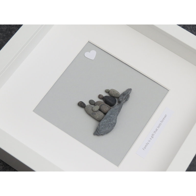Family Is A Gift That Lasts Forever 2 Adult 2 Child - Single Picture Frame Print