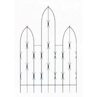 Lynnfield 180 cm H x 91.4 cm W Steel Gothic Trellis