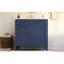 Meuble-lavabo de 36 po avec lavabo supérieur, meuble-lavabo moderne avec 2 tiroirs et tiroir escamotable, meuble-lavabo simple-720733707