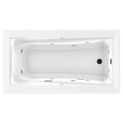 Baignoire de tourbillon à chute 72" x 36" Green Tea
