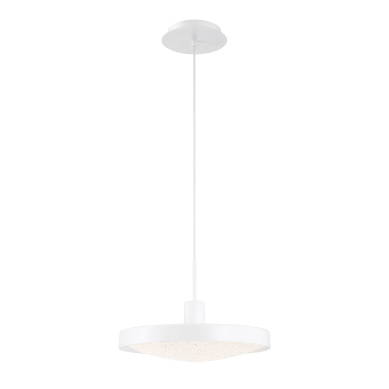 Luminaire suspendu tambour 1 lumière DEL Sandstone
