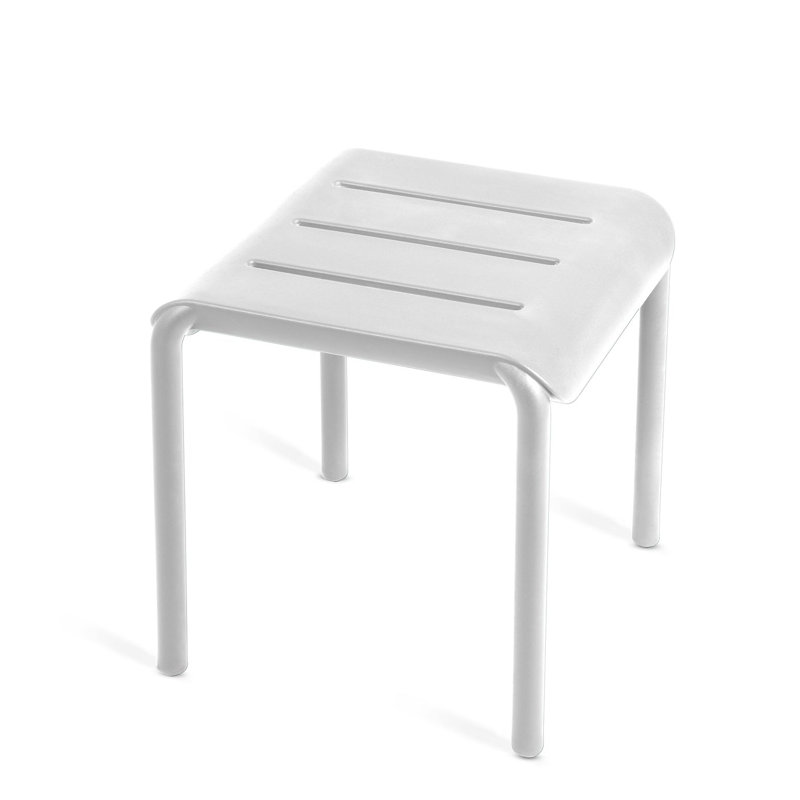 Table de bout à 4 pieds Outo, Blanc