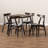 Chikamara 4 - Person Solid Wood Top Four Leg Base Dining Set-2106762213
