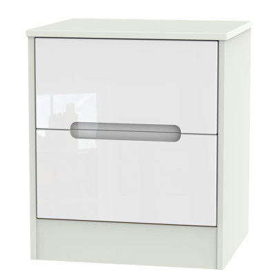 Fully Assembled Vernon 2 Drawer Bedside Table
