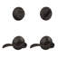 Complete Entry Lever Set with Single Cylinder Deadbolt-39156527-59354676