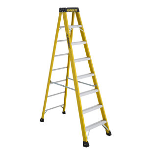 8 ft. Fiberglass Step Ladder with 300 lbs. Load Capacity Type IA Duty Rating