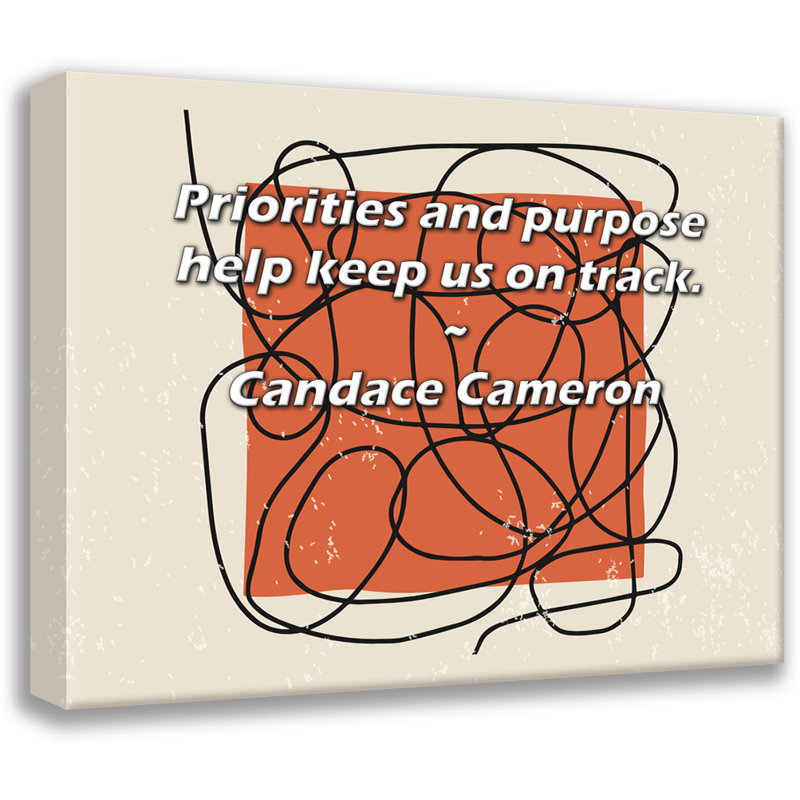 «Artsy Quote» par Candace Cameron, toile tendue avec châssis