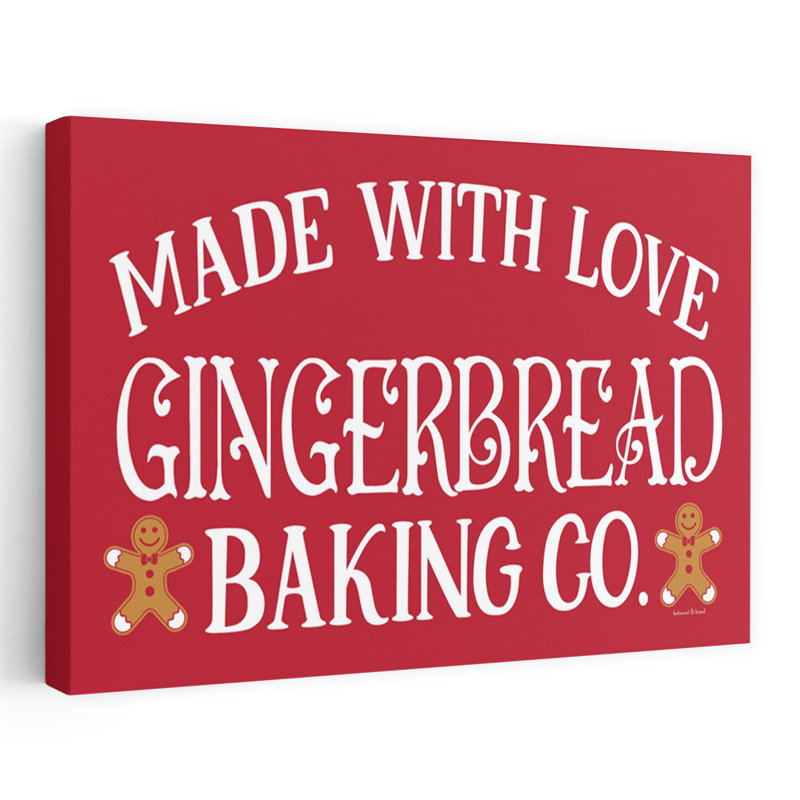 Gingerbread Bake Co., art contemporain abstrait, H 24 po x l 36 po