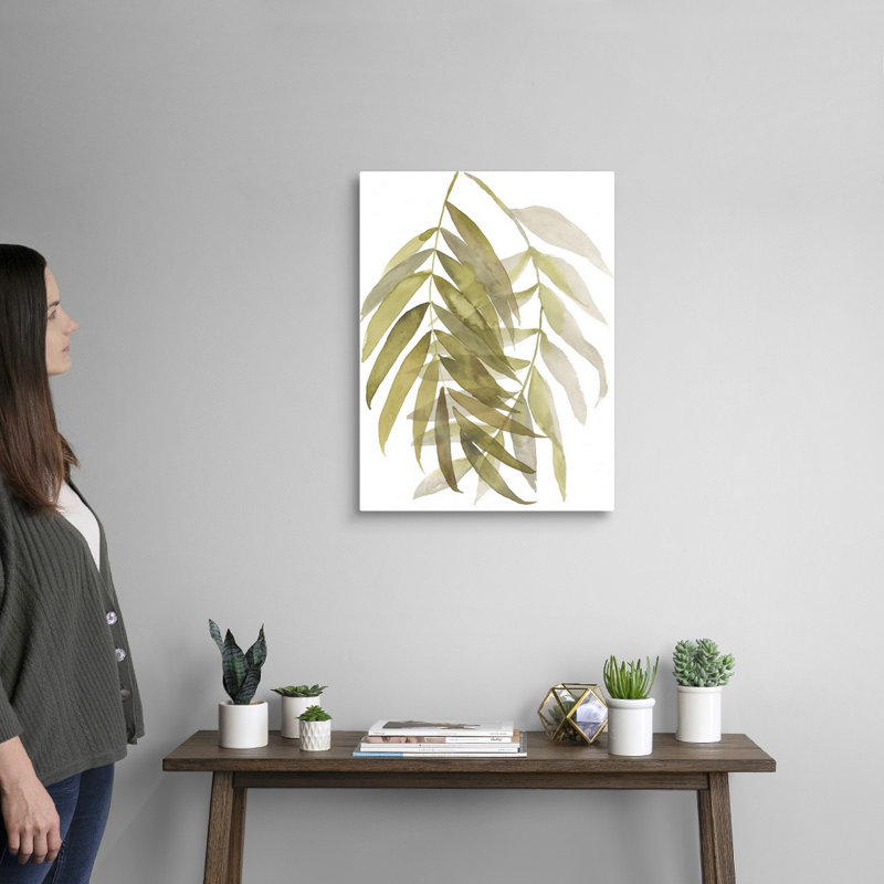 «Palm Embrace II», art mural sur toile, Toile tendue, H 24 po x l 18 po