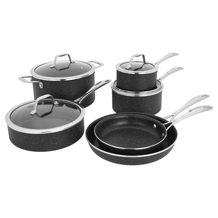 Tramontina 11-Piece Nonstick Cookware Set (Charcoal)