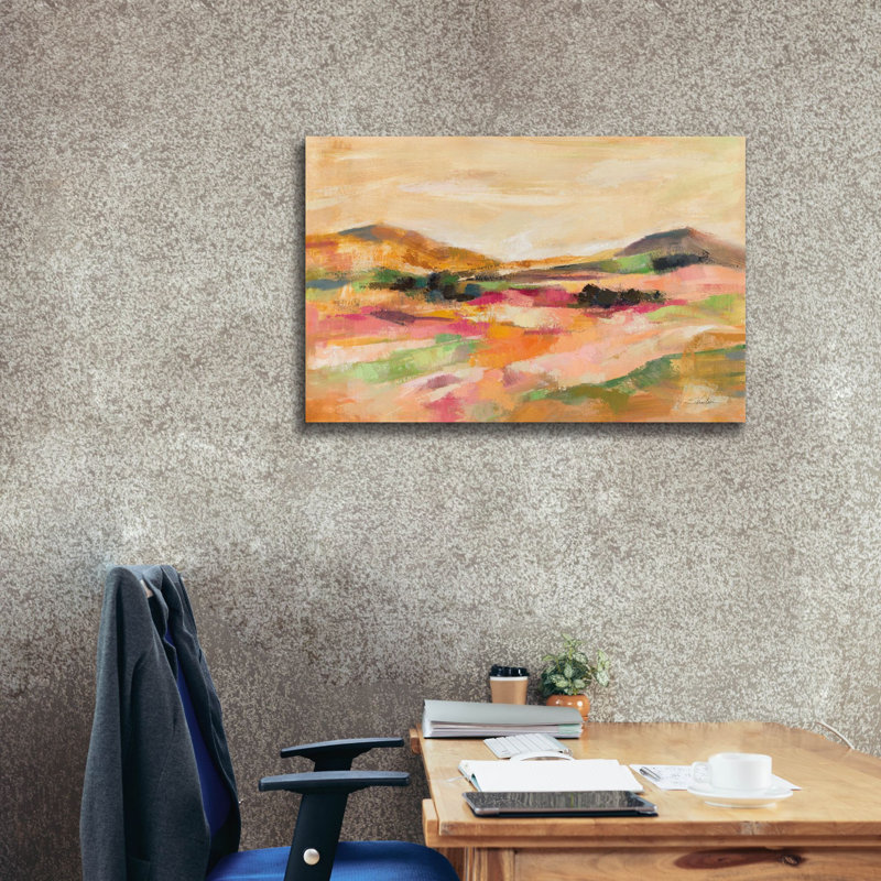  «California Bloom» par Silvia Vassileva, art mural sur toile, 40 po x 26 po, H 26 po x l 40 po