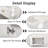 30"Floating Single Bathroom Vanity With Ceramic Top & Right Side Storage Cabinet-835272730