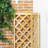 Raised Garden Bed Wood Planter with Trellis, Natural-1787713692