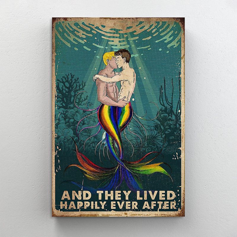 Peinture sur toile tendue LGBT, H 36 po x l 24 po x P 1,25 po