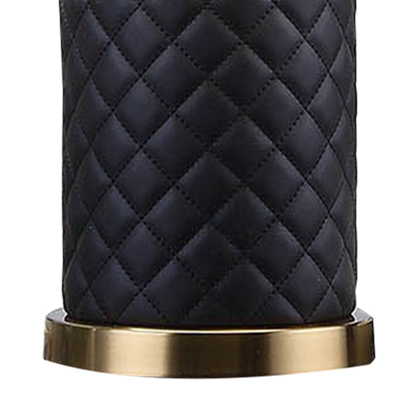 Aria Metal Table Lamp, Brass/Black