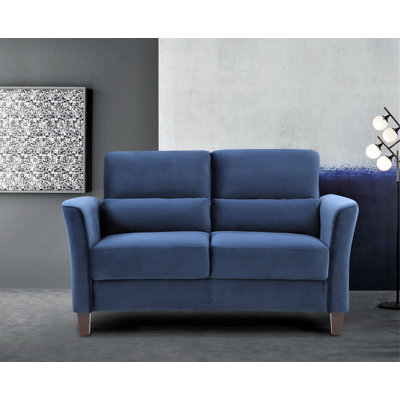 Juniperberry 57.88'' Velvet Loveseat