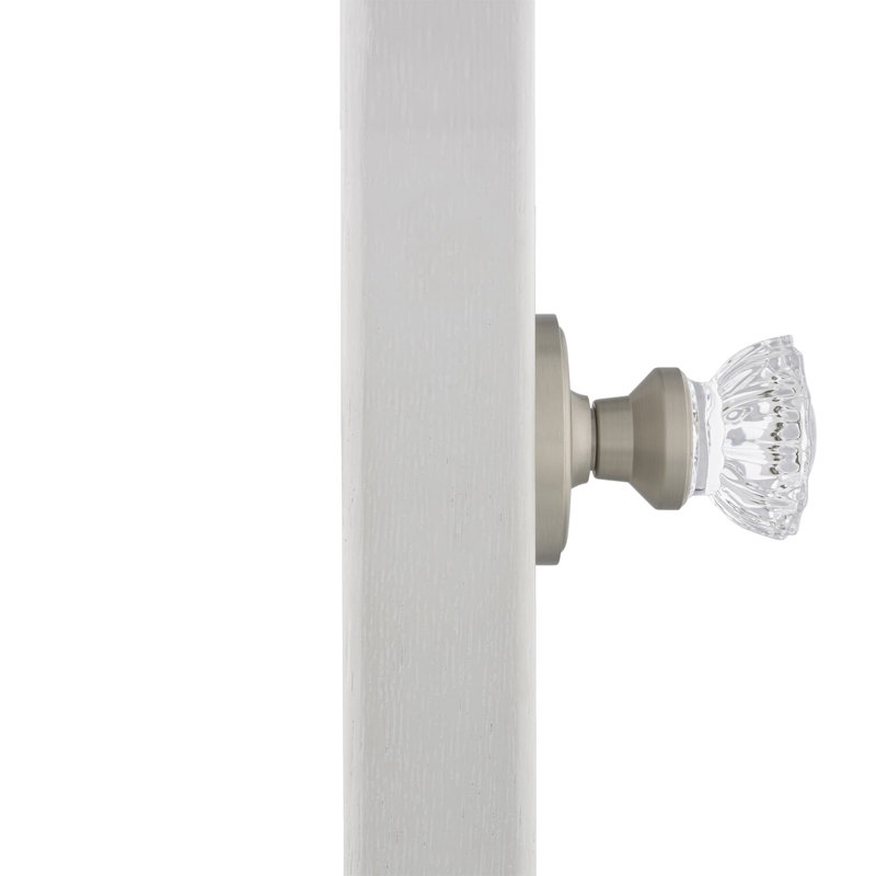 Classic Rosette with Crystal Door Knob