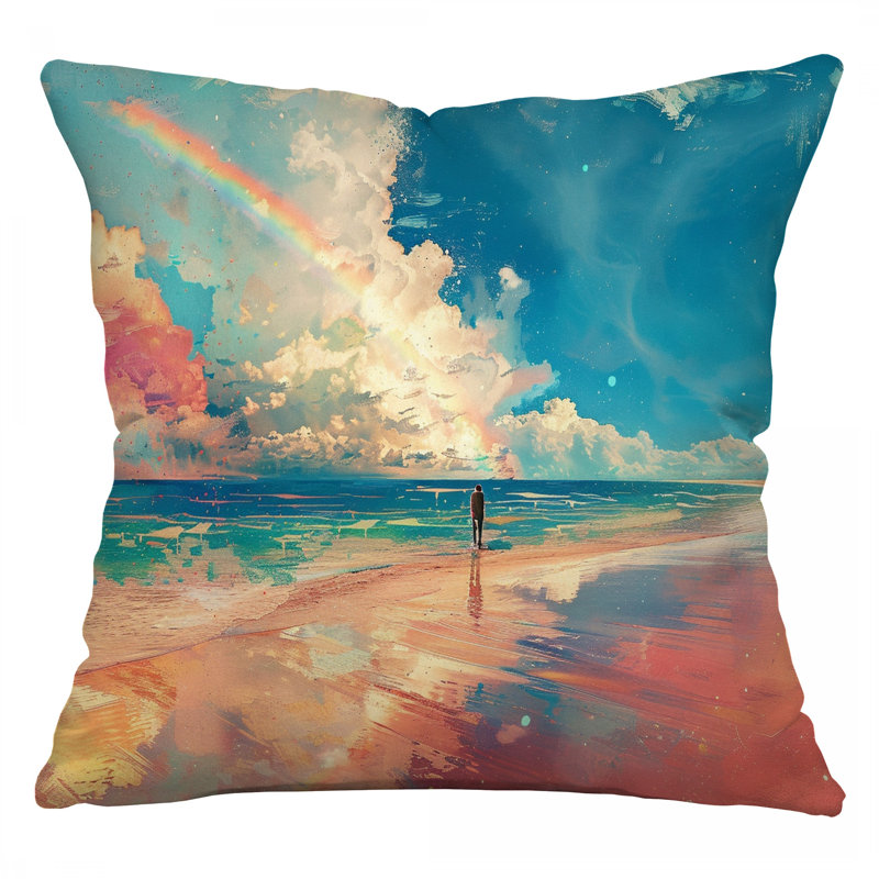 Coussin Beach, H 16 po x l 16 po