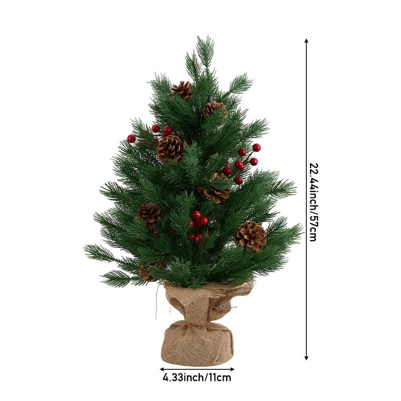 1.87' H Lighted Artificial Christmas Tree
