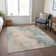 Machine Washable Indoor/Outdoor Cinead ACN1680 Teal Rug