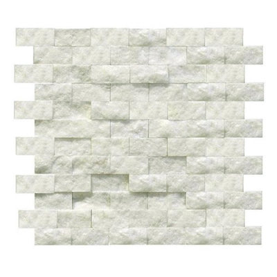 Carreau de mosaïque en marbre et brique