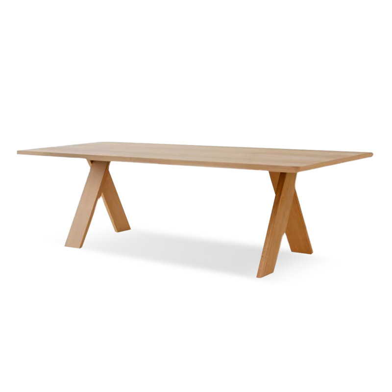 Rectangular Solid Wood Butterfly Leaf  Dining Table, Burlywood, 29.53"H x 78.74"L x 35.43"W