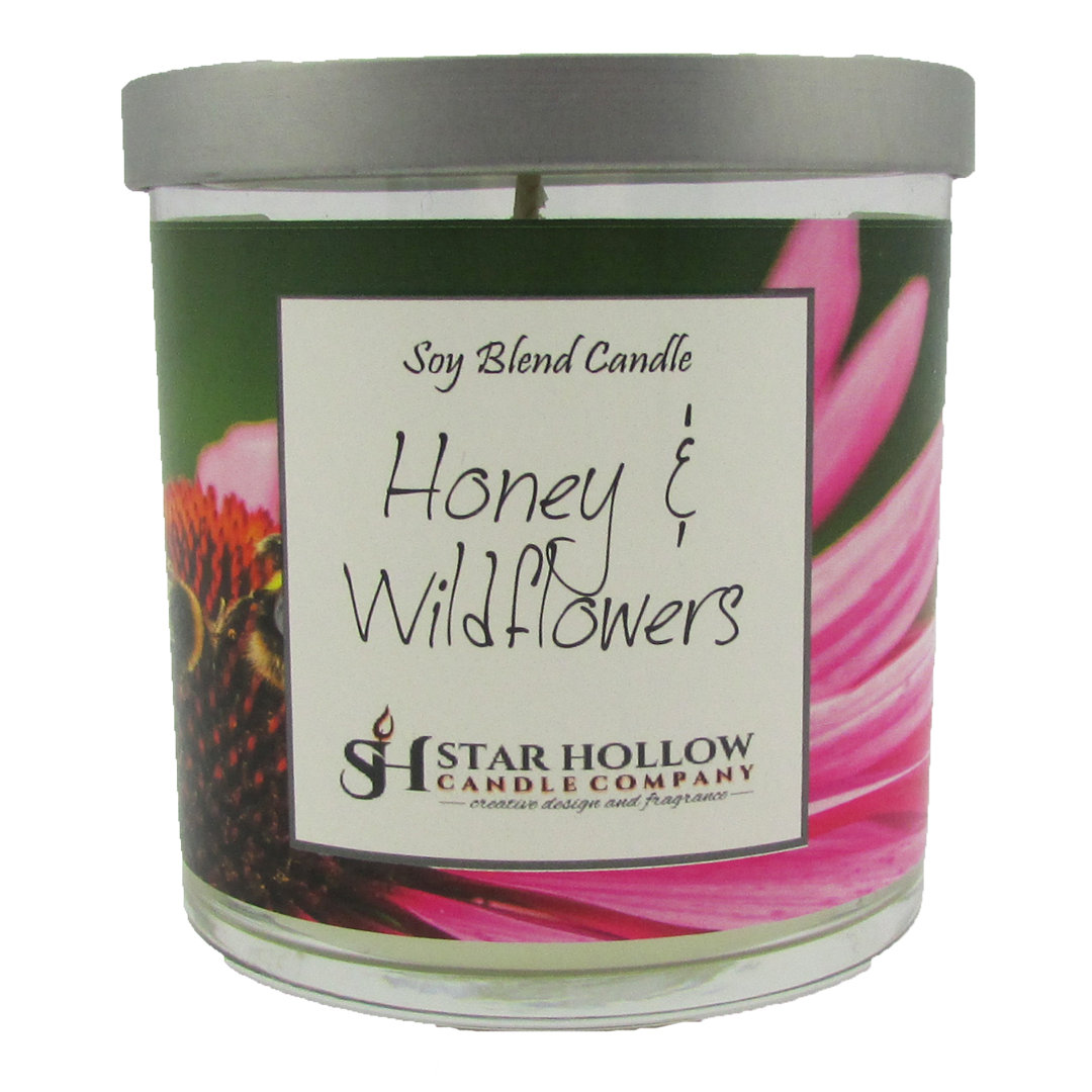 Honey and Wildflowers Scented Jar Candle Star Hollow Candle Company 