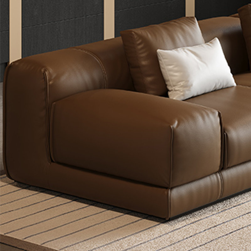 Canapé de style tofu moderne et minimaliste, 6, H 31,49 po x l 141,73 po x P 39,37 po