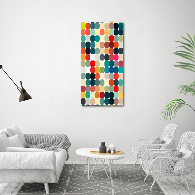 Atika Geometric Background - Wrapped Canvas Print