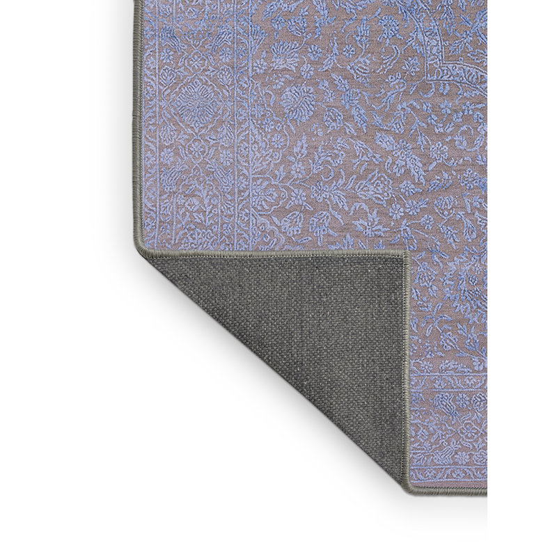 Tapis oriental bleu / brun Casswell, Rectangle 7 pi x 10 pi